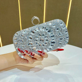 Elegant Women’s Evening Clutch & Shoulder Wallet - Crossbody Handbag for Weddings & Parties