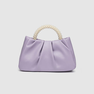 Sweet Handbag Maiden Pearl Bag Women's Fashion All-match Pleated  Cloud Bag Mini Bag