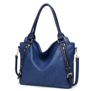 Classic Retro Women’s PU Leather Tote - Large Capacity Vintage Shoulder Bag