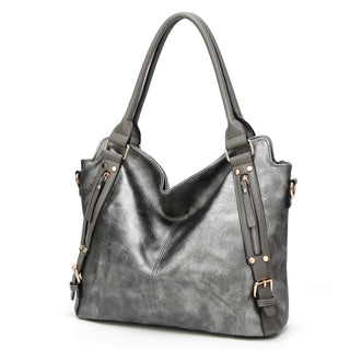 Classic Retro Women’s PU Leather Tote - Large Capacity Vintage Shoulder Bag