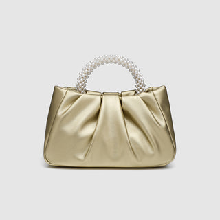 Sweet Handbag Maiden Pearl Bag Women's Fashion All-match Pleated  Cloud Bag Mini Bag