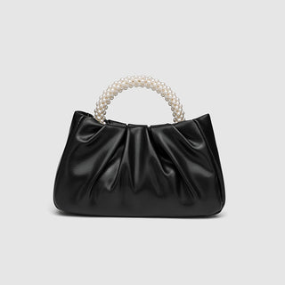 Sweet Handbag Maiden Pearl Bag Women's Fashion All-match Pleated  Cloud Bag Mini Bag