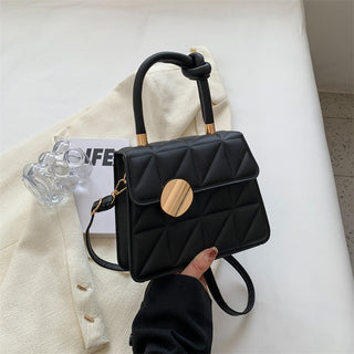 Women’s French Niche Artisanal Rhombus Handbag -  Geometric Small Top-Handle Bag & Shoulder Purse