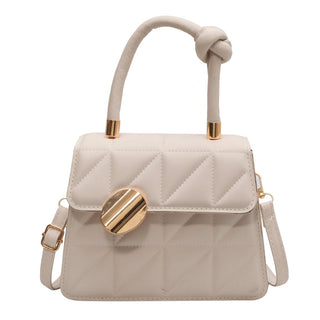 Women’s French Niche Artisanal Rhombus Handbag -  Geometric Small Top-Handle Bag & Shoulder Purse