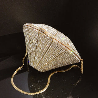 Geometric Diamond 3D Handbag - Architectural Origami Shoulder Bag