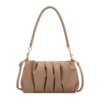 Minimalist Small Soft Genuine Leather Underarm Bag – Chic Retro Shoulder Purse for Women
