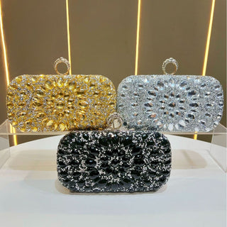 Elegant Women’s Evening Clutch & Shoulder Wallet - Crossbody Handbag for Weddings & Parties